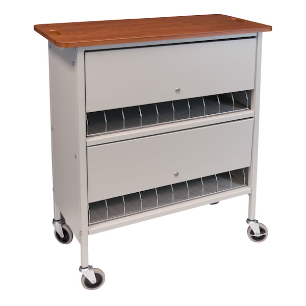 Chart Racks Lockable Privacy Style Holds 20 Binders up to 2.75"W (42"H